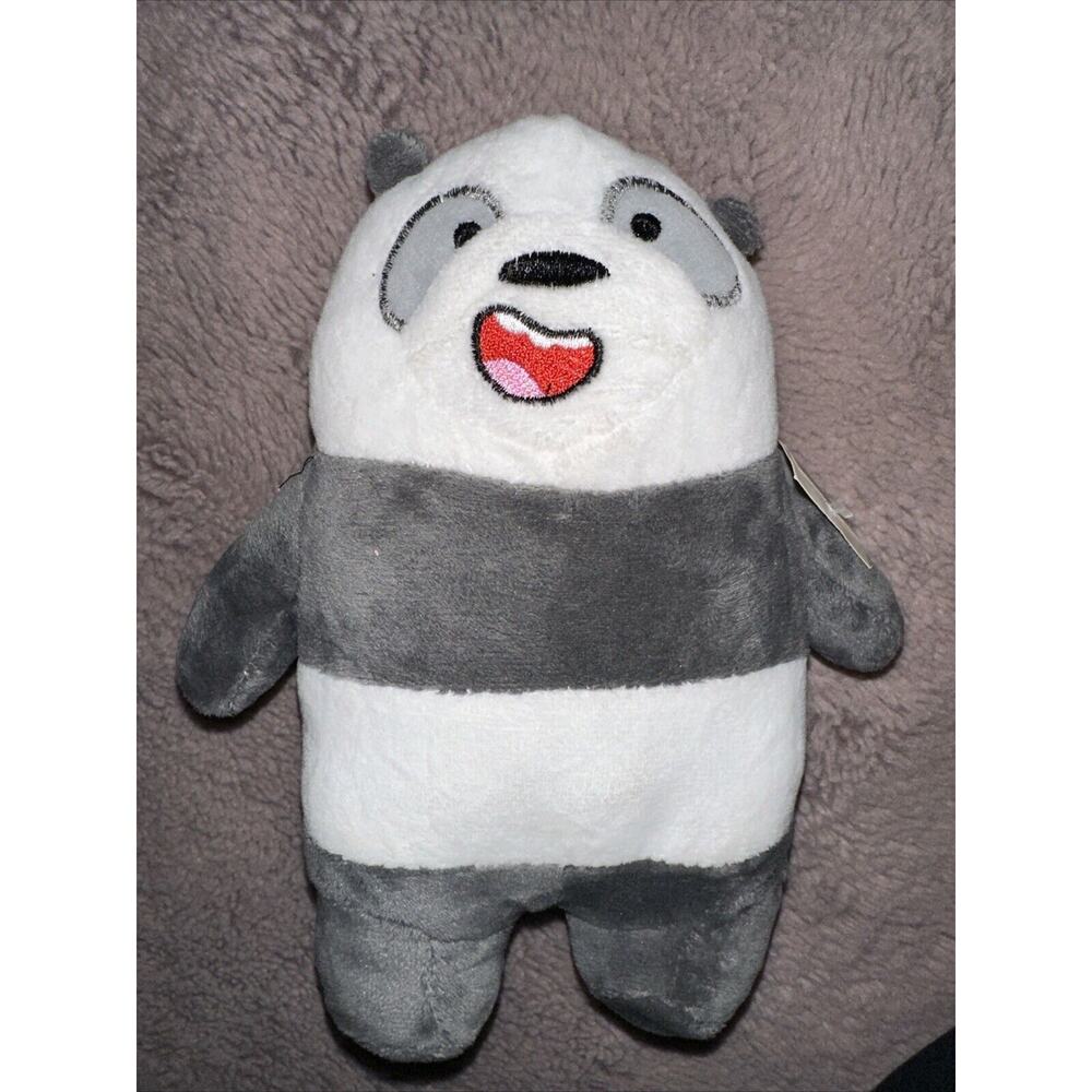 MINISO X We Bare Bears Plush 9” Panda Bear Cartoon Network Toy NWT